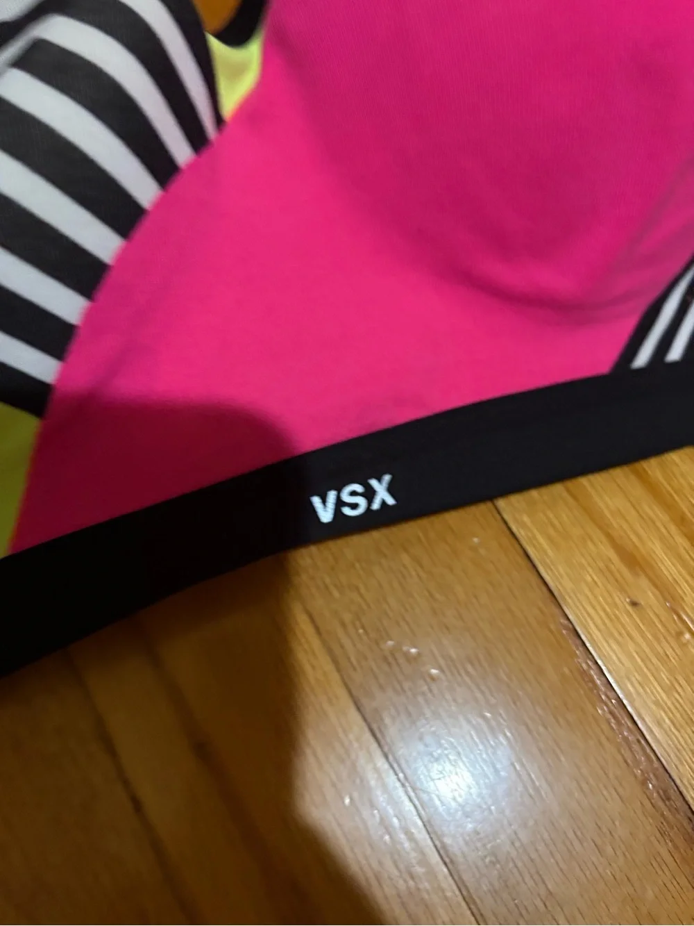 VSX Women's Colorblock Neon Pink & Yellow Sports Swim Top
